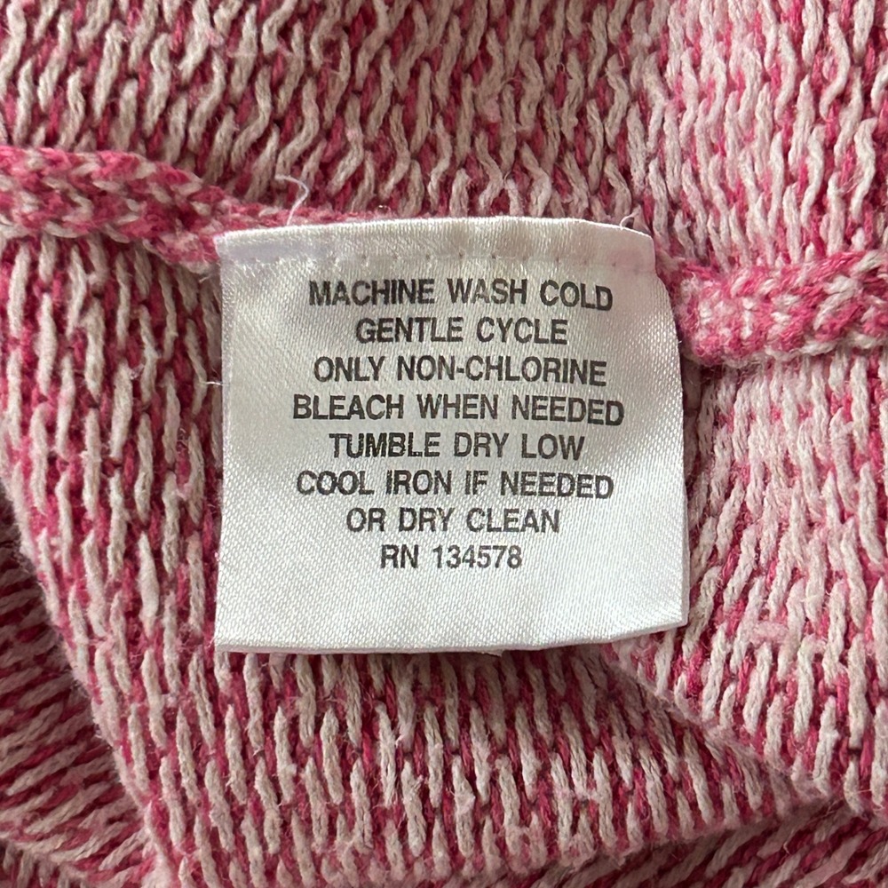 Vineyard Vines by Shep & Ian Pink Two-Tone Pattern Weave Textured Quarter Zip L - Picture 8 of 9